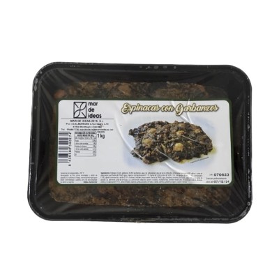 ESPINACA CON GARBANZOS C/ 4 BJ X 1K
