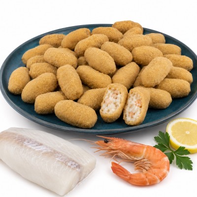 CROQ. MERLUZA Y GAMBAS C/ 4 X 1 K