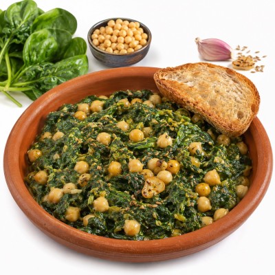 ESPINACA CON GARBANZOS C/ 4 BJ X 1K
