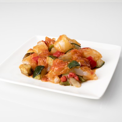 BACALAO CON PISTO (TAPA)